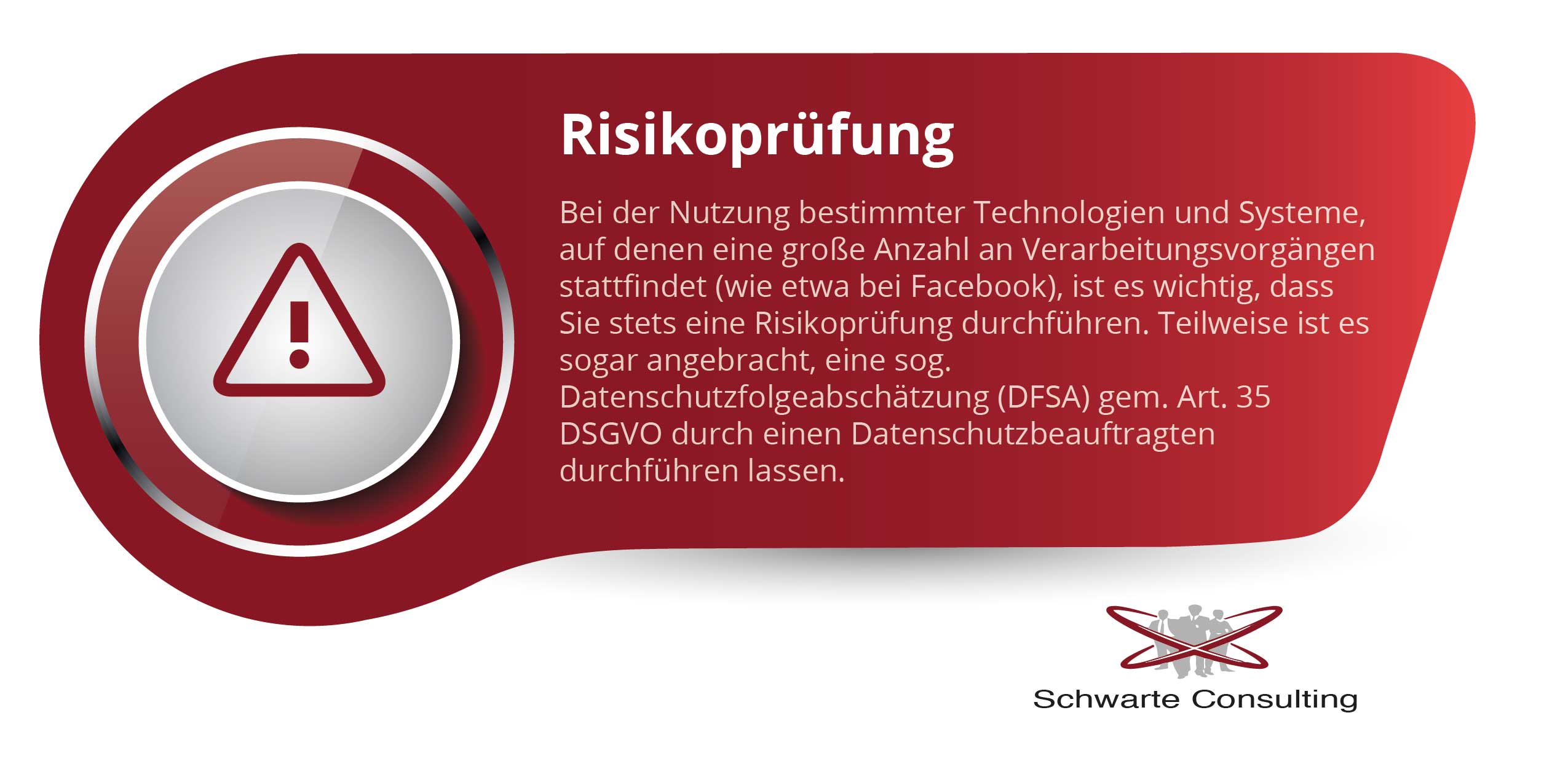 Risikoprüfung - Bei der Nutzung bestimmter Technologien und Systeme